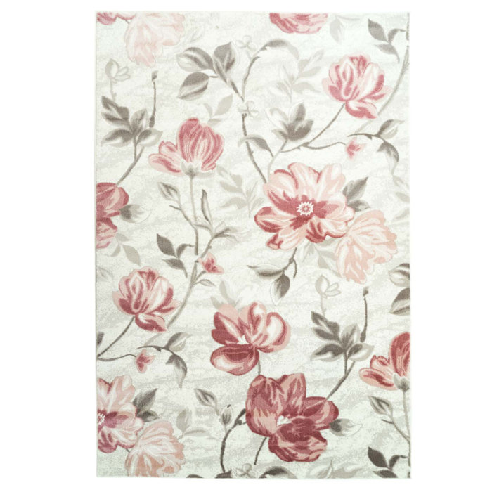 Carpet City Inspiration Pink/Cream Rug & Reviews Wayfair.co.uk